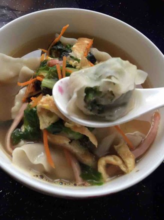 Chrysanthemum Chicken Wonton recipe