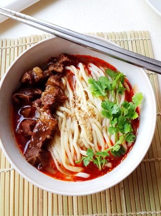 Beef Noodles in Red Oil