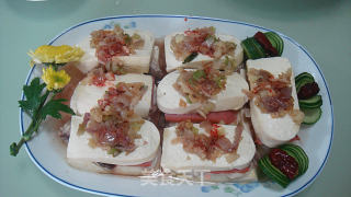 Steamed Tofu with Fish and Ham recipe