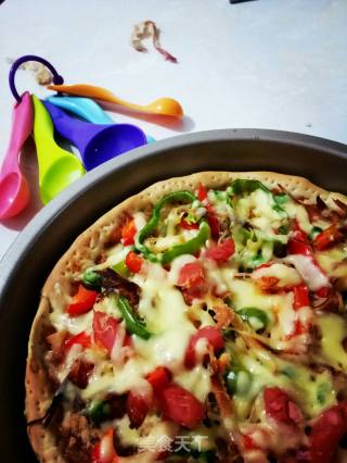 #the 4th Baking Contest and is Love to Eat Festival# Pork Floss Squid Pizza recipe