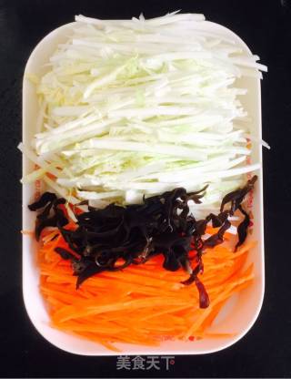 Vegetarian Stir-fried Double Silk recipe