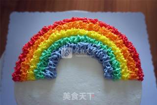 #aca烤明星大赛#five-color Rainbow Cake recipe