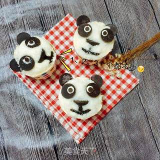 #柏翠大赛#panda Cup Cake recipe