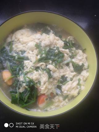 Spinach Vermicelli Egg Soup recipe