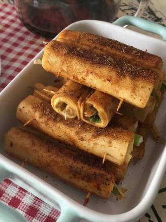 Bbq Dried Tofu Roll (pan Version) recipe