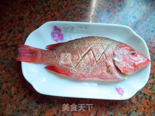 Steamed Red Snapper with Olive Horn recipe