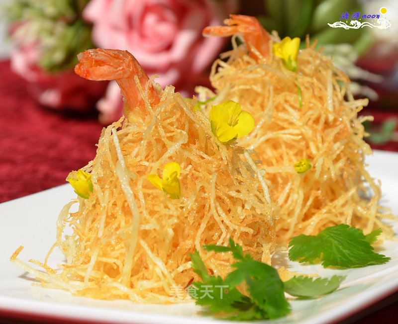 Golden Salad Anchovy Shrimp