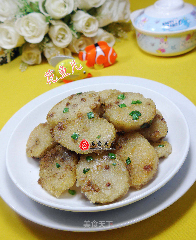 Pan-fried Mung Bean and Glutinous Rice Dumpling recipe