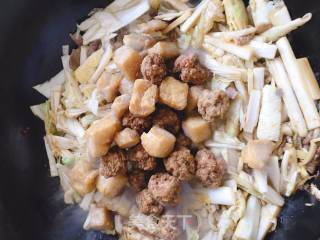 Stewed Cabbage with Tofu Balls recipe