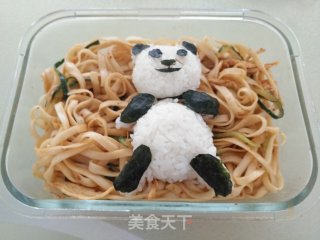 Cute Cartoon Chicken Noodles recipe