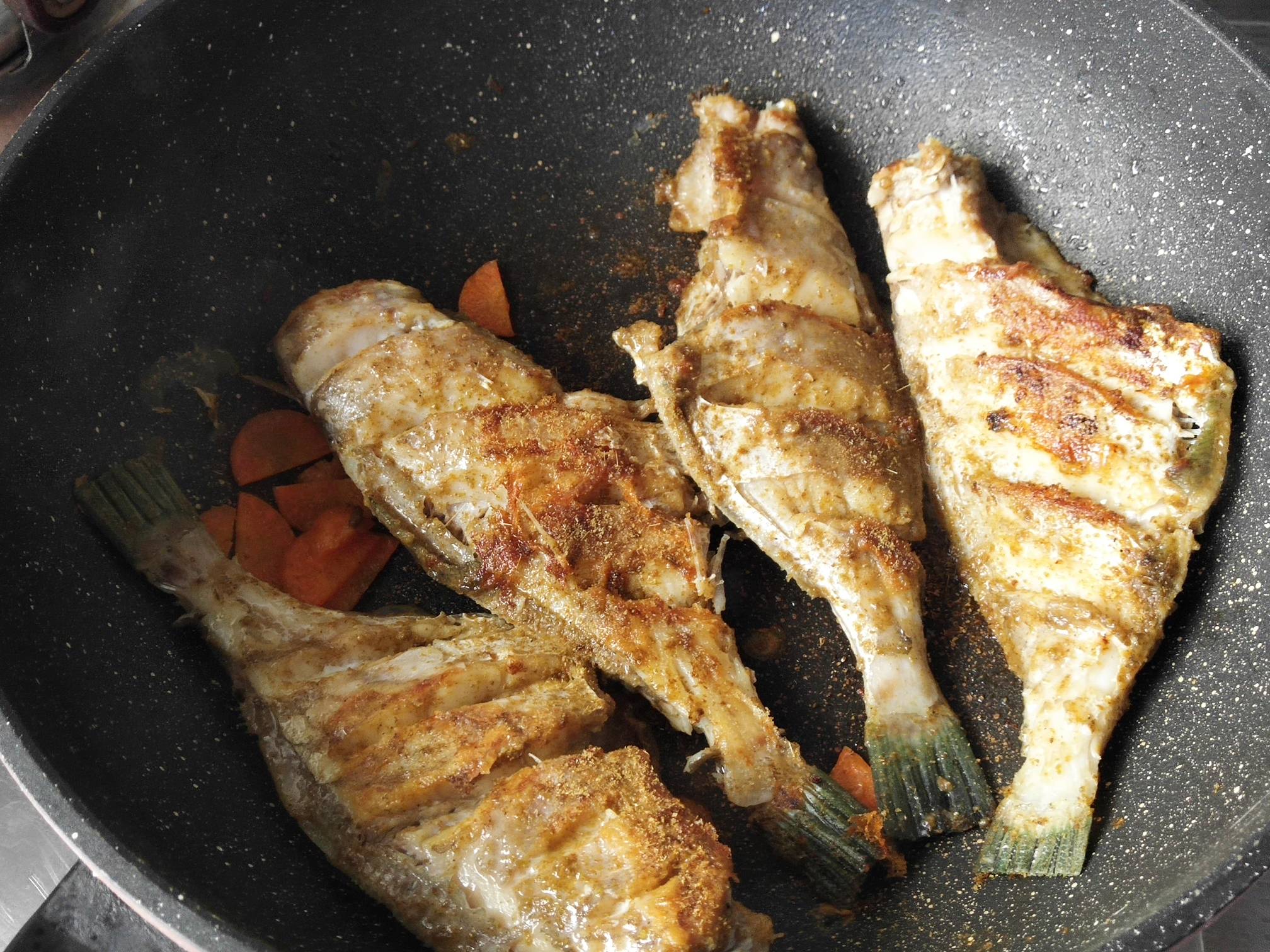 Pan-fried Grilled Skin Fish recipe