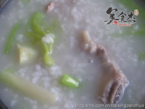 Celery Pork Ribs Congee recipe