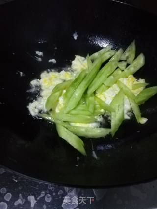 Fried Cucumber with Egg recipe