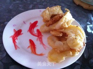 Fried Mushrooms & Fried Apples recipe