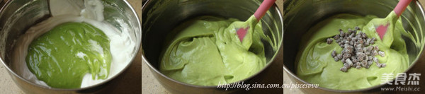 Matcha Red Bean Chiffon recipe