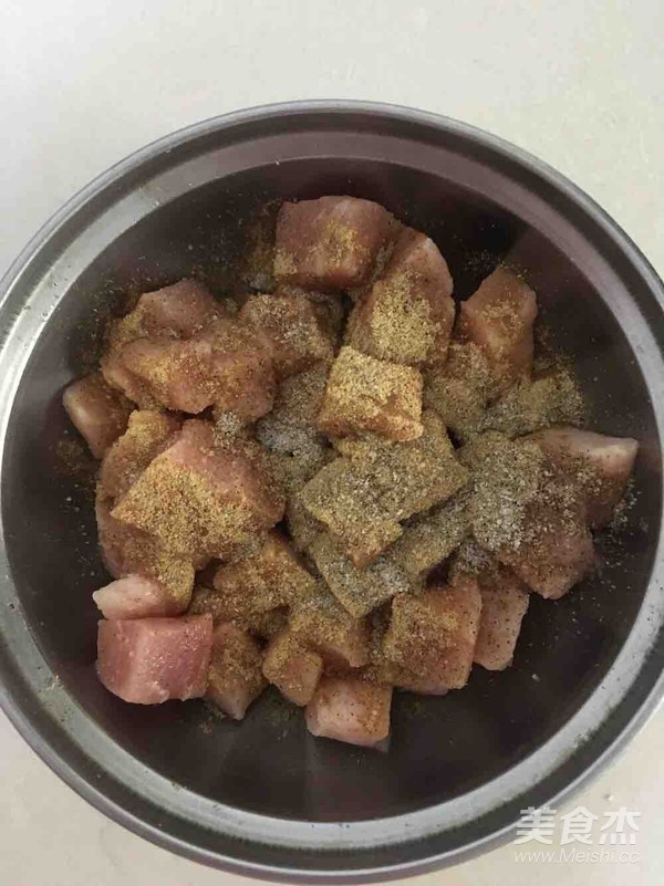 Fried Toothpick Meat recipe