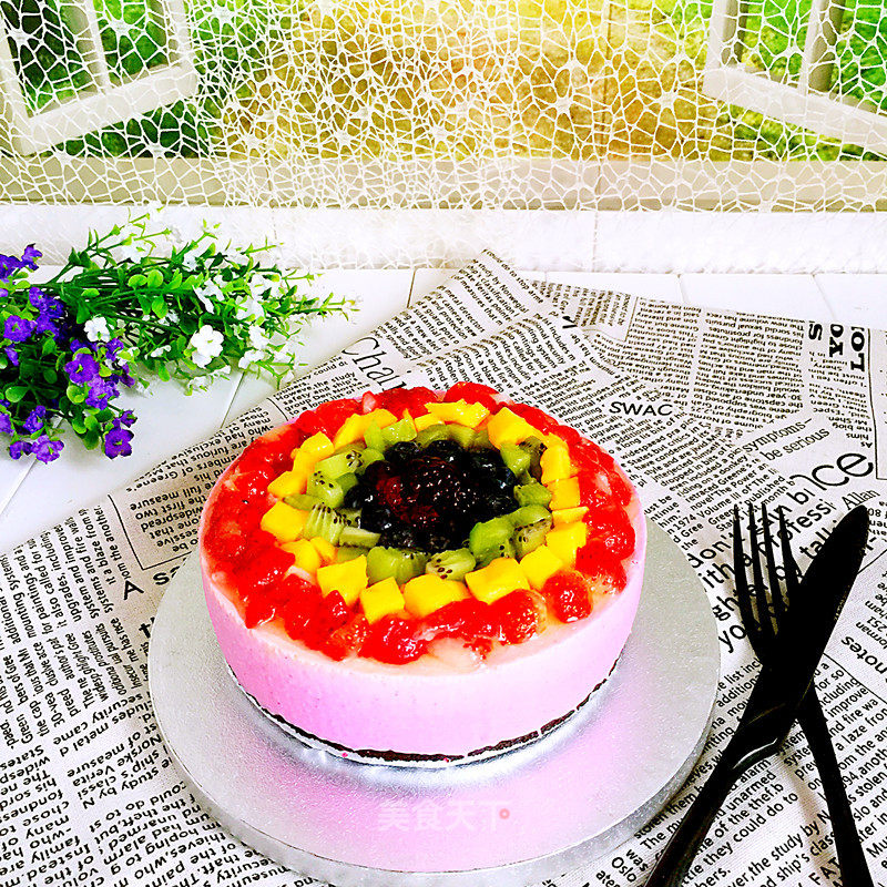 Fruit Rainbow Mousse recipe