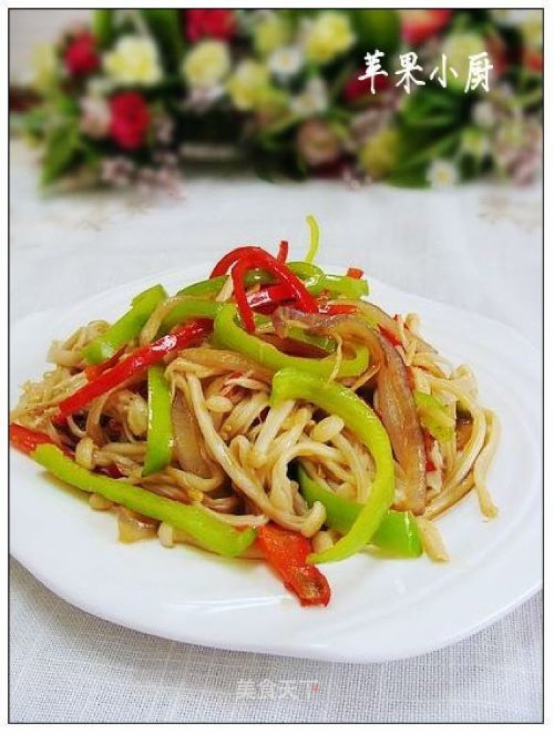 Stir-fried Enoki Mushroom recipe