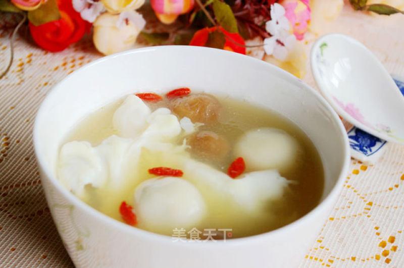 Longan Glutinous Rice Balls with Egg recipe