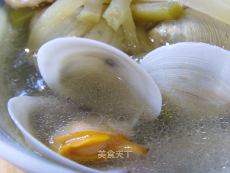 Tonic Soup with Clams and Mustard recipe