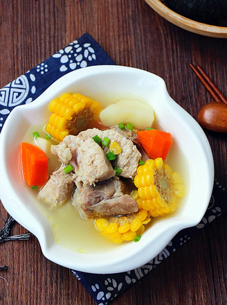 Corn and Water Chestnut Pork Ribs Soup recipe