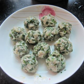 Leek Pork Meatball Soup recipe