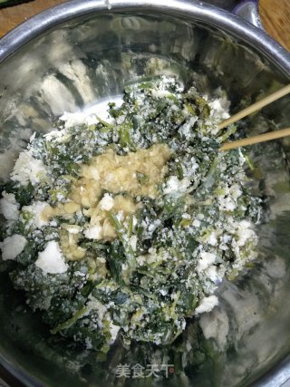 Celery Leaf Steamed Vegetables recipe