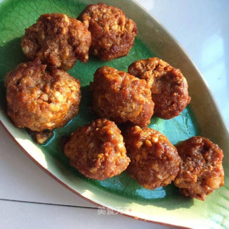 Minced Meat and Old Tofu Version of Meatballs recipe