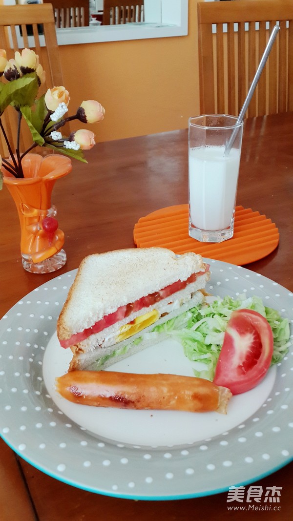 Simple Breakfast Sandwich recipe