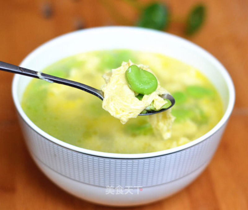 Broad Bean Egg Drop Soup recipe