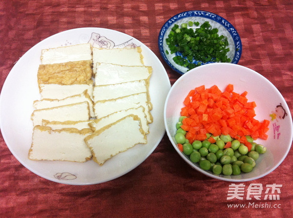 Tofu Stewed with Peas in Microwave recipe