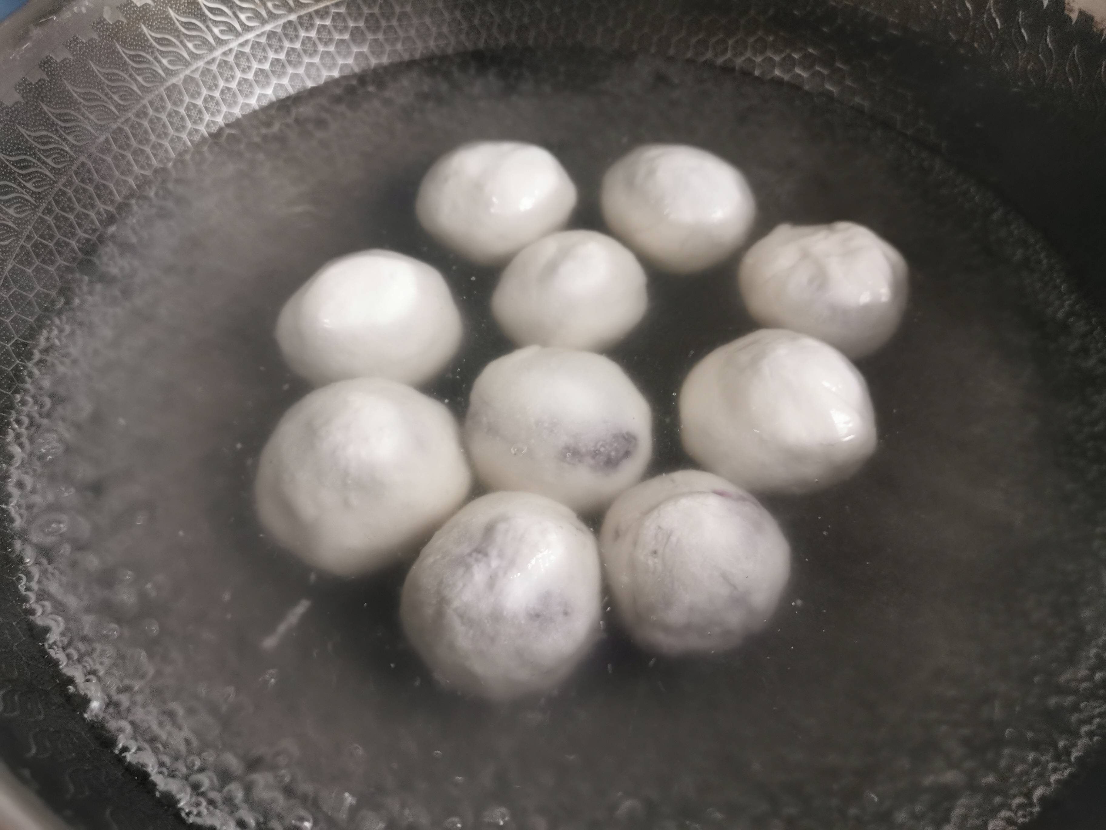 Crystal Yam and Purple Sweet Potato Dumplings recipe