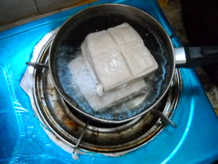 Preserved Egg Jelly Tofu recipe