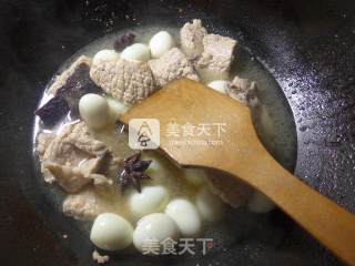 Braised Pork Ribs with Quail Eggs recipe