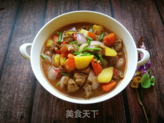 Stewed Beef Stew with Carrots and Potatoes recipe