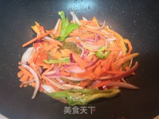 Stir-fried Bullfrog with Red Pepper recipe