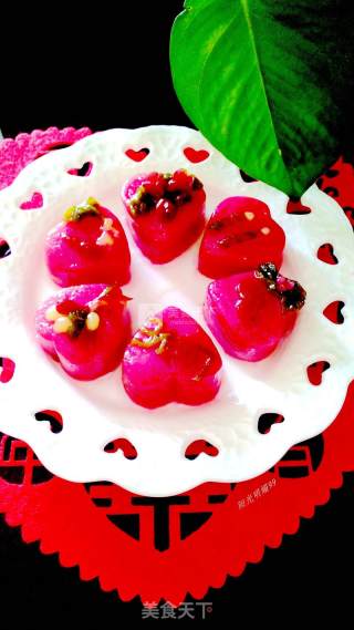 Heart-to-heart Glutinous Rice Balls [romantic Valentine's Day Theme Glutinous Rice Balls] recipe