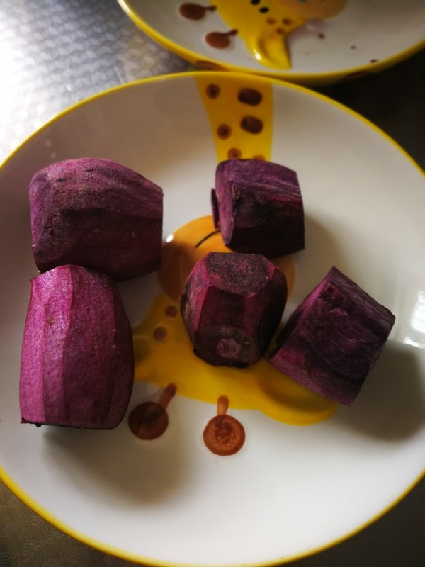 Purple Sweet Potato Glutinous Rice Cake recipe