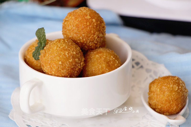 Bean Paste Sweet Potato Balls recipe