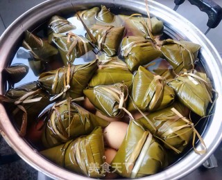 #蒸菜# Red Bean and Glutinous Rice Dumplings recipe