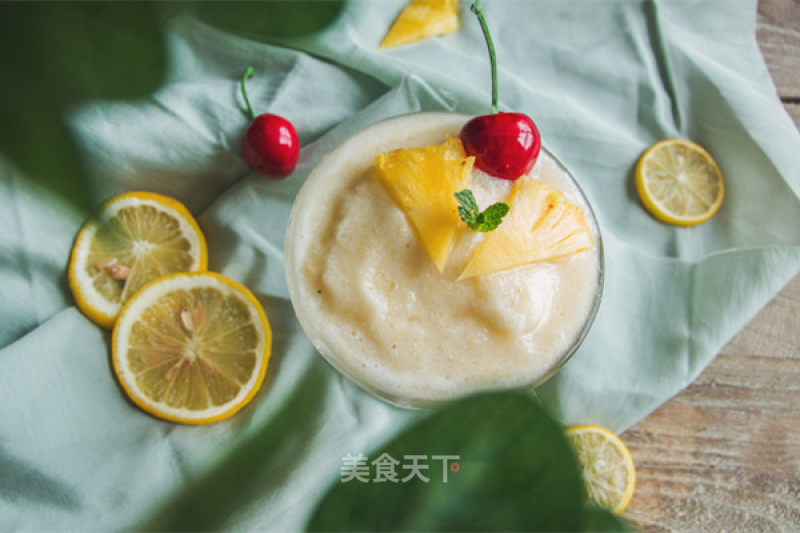 Banana Pineapple Ice that Can Forget Your Worries recipe