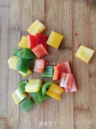 Stir-fried Shrimp with Bell Pepper and Corn recipe