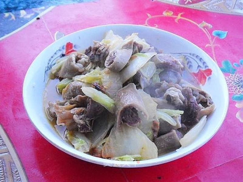 Beef Intestine and Cabbage Chips recipe