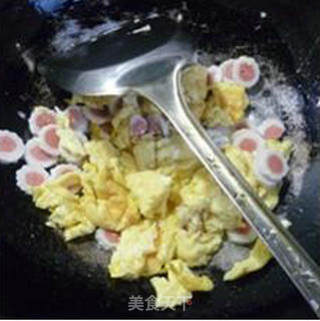 Scrambled Eggs with Danbei Balls recipe