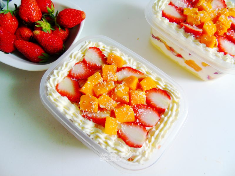 #四session Baking Contest and is Love to Eat Festival#fruit Box Cake recipe
