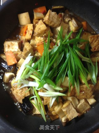 Fried Eggplant Mushrooms with Oil Tofu [traditional Home-cooked Dishes] Freshly Tasted recipe