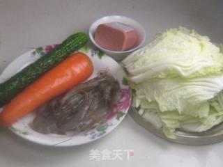 Cabbage Rolls with Mixed Vegetables and Shrimp recipe