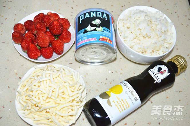 Cheese Strawberry Baked Rice recipe