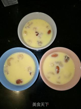 Baked Custard with Mixed Nuts recipe