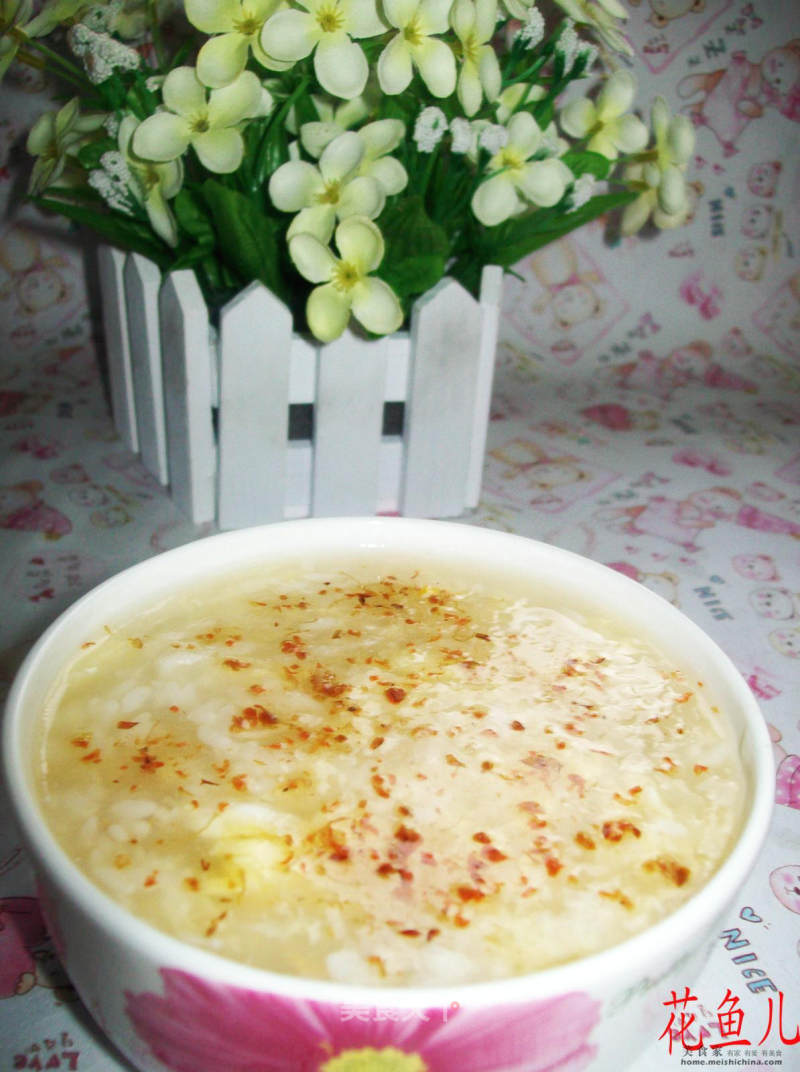 Sweet-scented Osmanthus Wine Stuffed Egg Soup recipe